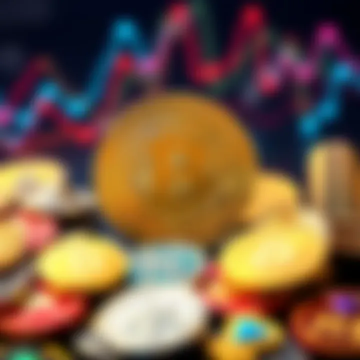 A visual representation comparing Bitcoin with various lesser-known cryptocurrencies, highlighting Bitcoin's dominance and stability.