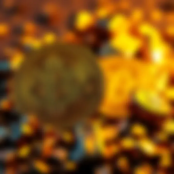 A visual comparison between Bitcoin and gold, showcasing their distinct characteristics and market trends.