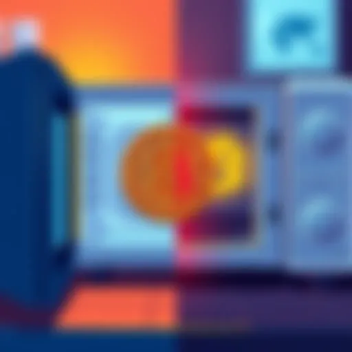 A side-by-side illustration showing a microwave oven on one side and a Bitcoin symbol on the other, highlighting the difference in household adoption rates.
