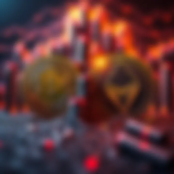 A side-by-side comparison of Bitcoin and Monero logos, highlighting Bitcoin's popularity despite Monero's privacy benefits.