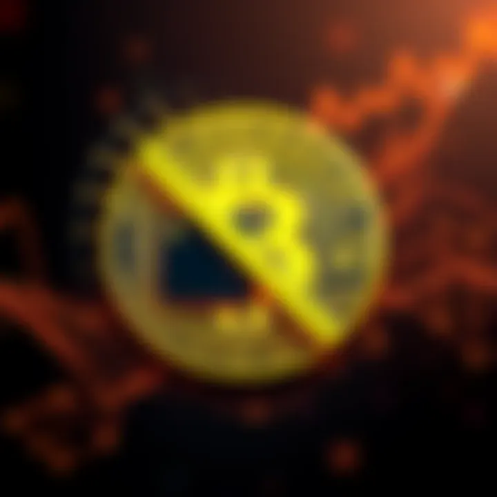 A graphic showing a Bitcoin logo with a crossed-out wallet icon, symbolizing the removal of wallets from Bitcoin Core.