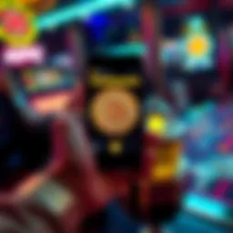 Bitcoin Wallets for Casino Cashouts A person holding a smartphone displaying a Bitcoin wallet app, with casino chips and cash in the background