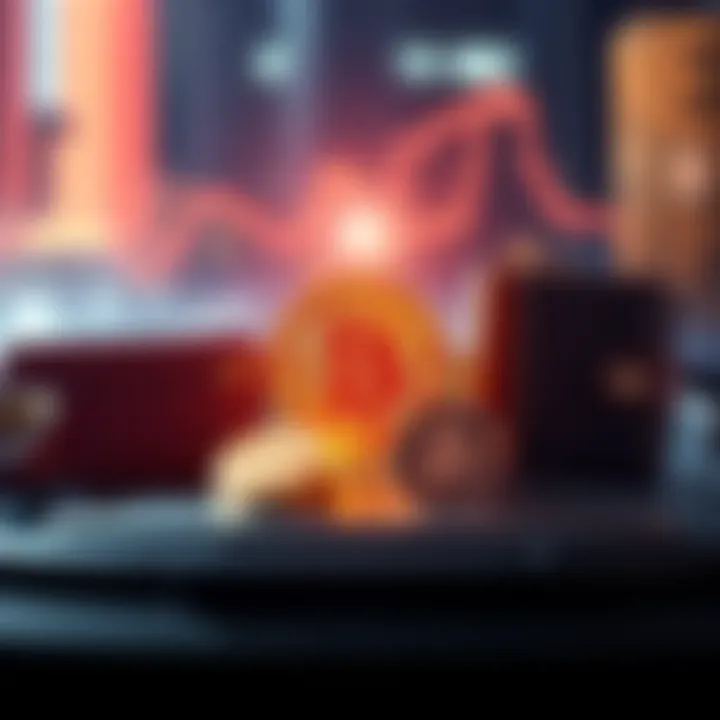 A visual comparison of a single Bitcoin wallet versus multiple hardware wallets, highlighting security features and storage options