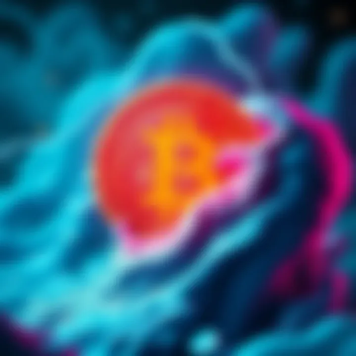 A visual representation of a Bitcoin whale selling a large amount of BTC, symbolizing market uncertainty and volatility.