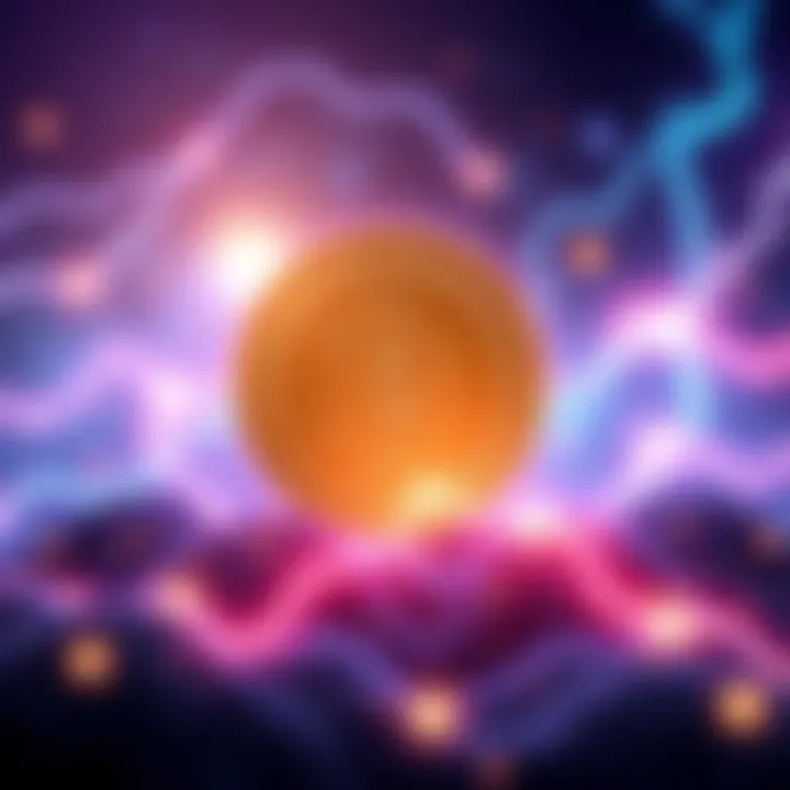 Illustration showing BitcoinCash logo with Lightning Network connection, emphasizing large transactions and fee challenges.