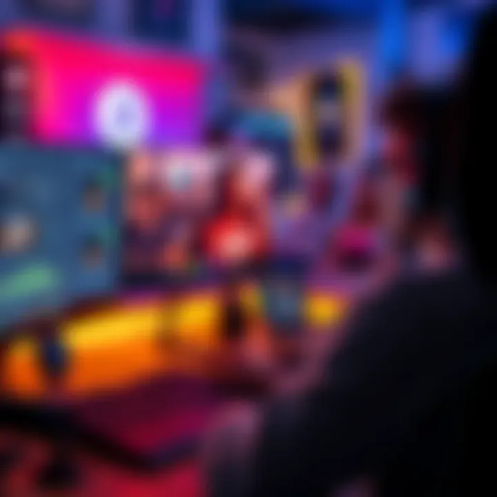 A person engaging with a crypto live streaming session on a computer, showcasing interactive elements and audience participation.