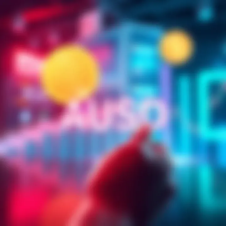 A graphic showing the announcement of AUSD listing on BitMart with trading pairs highlighted