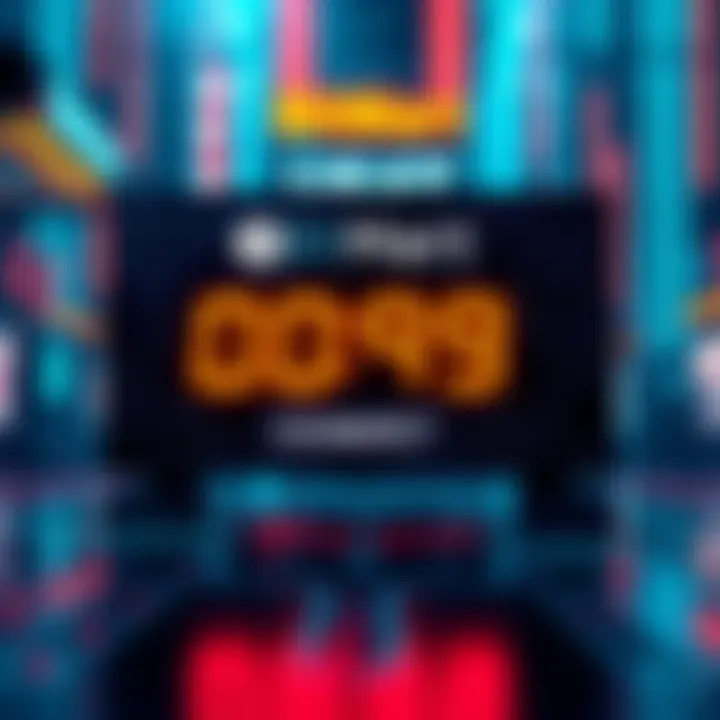 Graphic showing the launch of USAT token on BitMart with a countdown timer