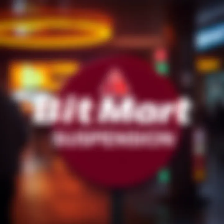 BitMart logo with a warning sign indicating suspension of CIRX deposits and withdrawals