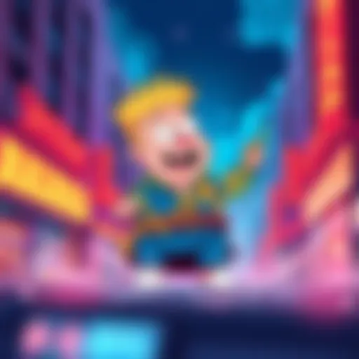 Illustration of Ralph Wiggum cryptocurrency on BitMart with chart showing upward trend and trading details