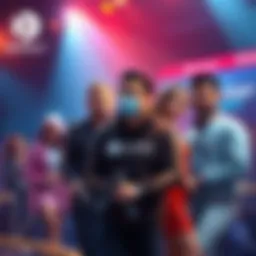 BitMart CEO Nenter Chow and celebrity judges during Cryptoknights Season 2 filming