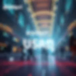 Graphic announcing BitMart listing of USAD with trading details