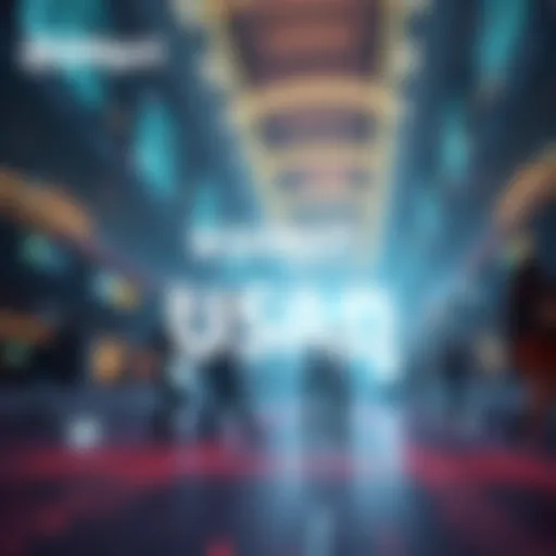 Graphic announcing BitMart listing of USAD with trading details