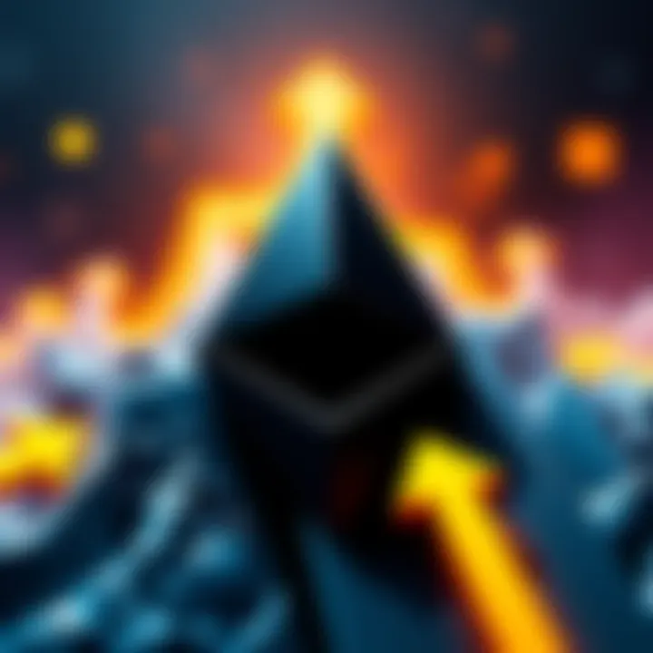A graphic depicting the Bitmine logo alongside Ethereum's logo, highlighting a recent $52 million investment, with upward arrows symbolizing growth.