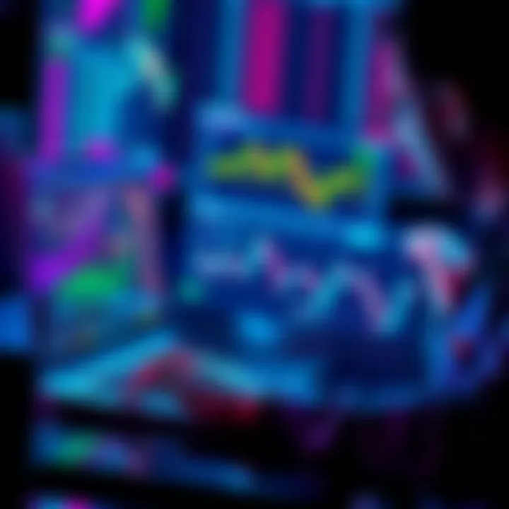 A person analyzing cryptocurrency charts and graphs on a laptop, symbolizing long-term investment strategy with Bitto.