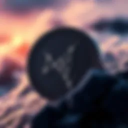 BlackRock symbol overlaid on an illustration of Cardano's programmable tokens