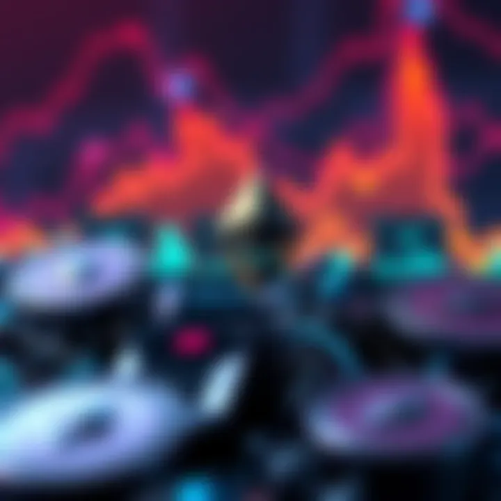 A graphic showing the logo of Blackrock alongside Ethereum symbols, illustrating a surge in investments over $5 billion.