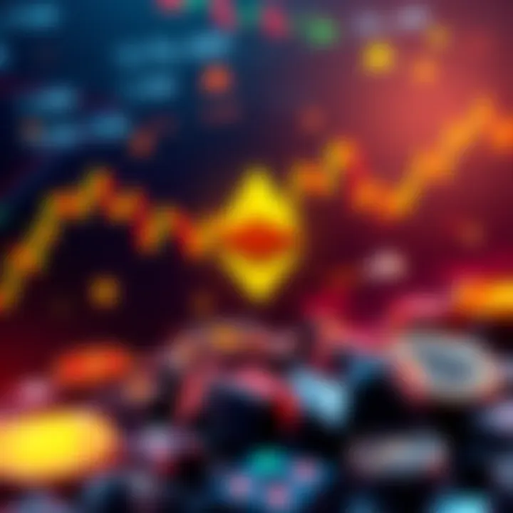 Visual representation of BlackRock's new strategy impacting Ethereum investments with price charts and cryptocurrency symbols.