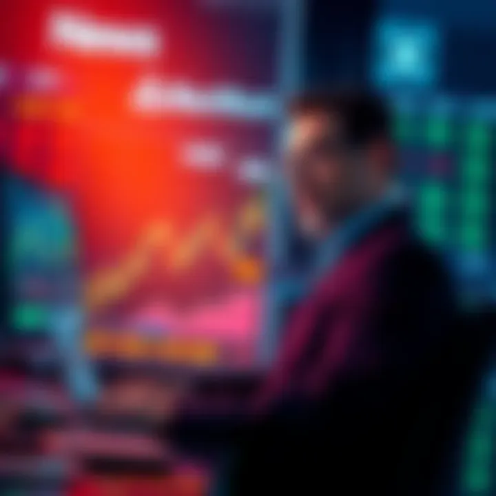 BlackRock Financial Moves A financial analyst reviewing market trends with BlackRock logo in the background