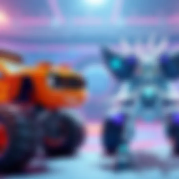 Two characters, Blaze and Silver, face off in an intense solo gameplay setting, showcasing their unique abilities and strategies.