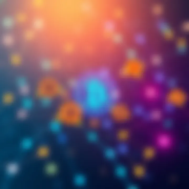 Blockchain Nodes and Confirmations Illustration of blockchain nodes connecting and validating Bitcoin transactions with confirmations, showing the flow of BTC between different points.