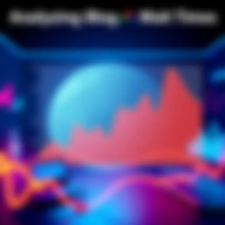 Analyzing Blog Post Wait Times A detailed graph illustrating the wait periods for blog posts, showcasing trends in publication timing.