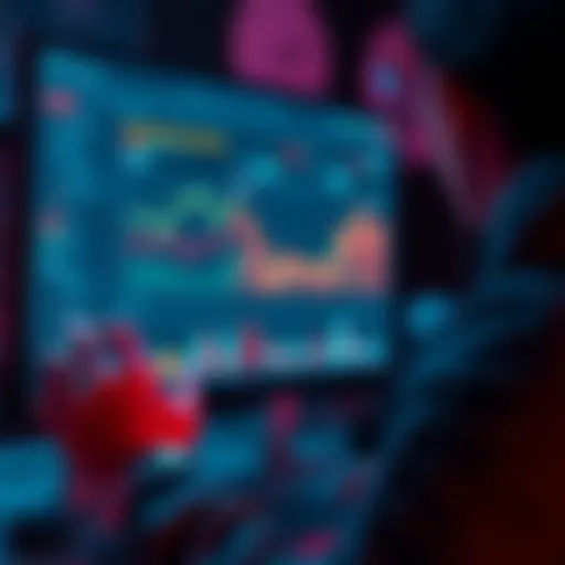 A person analyzing graphs and charts on a computer screen to improve strategy effectiveness