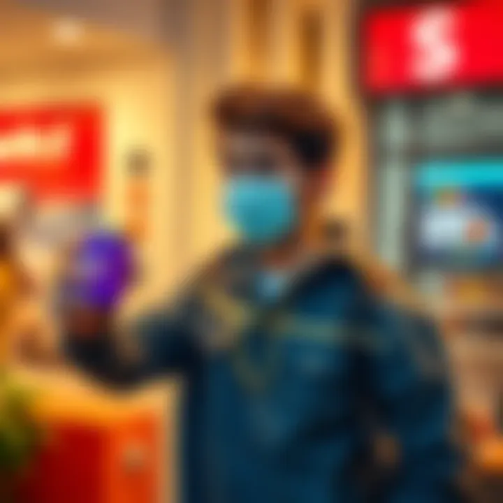 A passionate person holding a Safe5 product, showcasing excitement and interest in the brand, with a hint of looking towards Safe7 in the background.