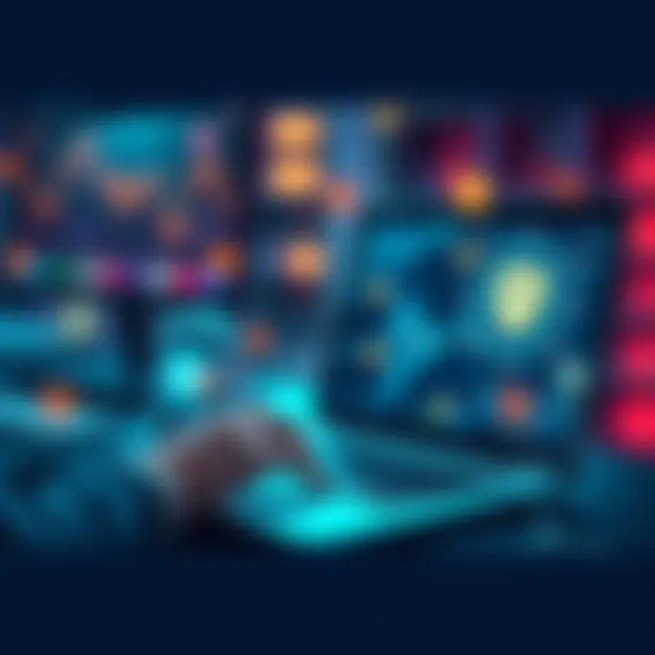 A person using a laptop to transfer cryptocurrency to Hyperliquid with digital icons representing security and low fees around them