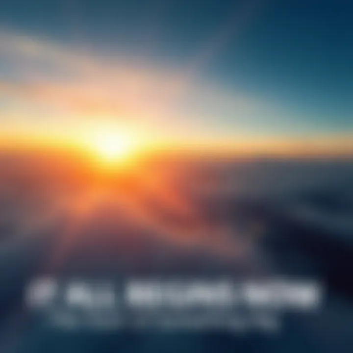 A horizon filled with potential and opportunities, symbolizing the start of transformative events