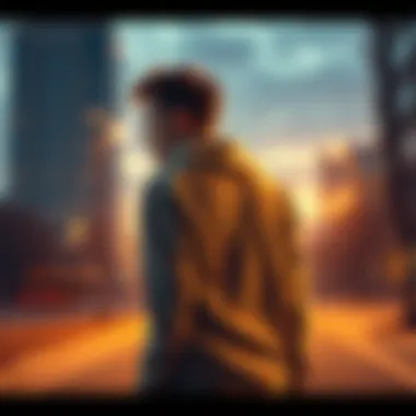 Bro Walking Away A young man looking back while walking away from a situation, showing signs of frustration and decision to give up.