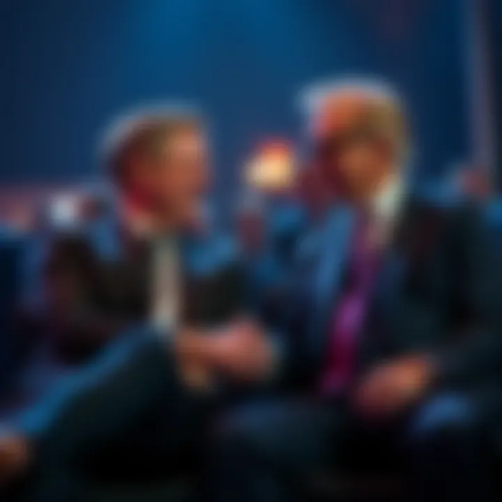Brock Pierce and Jeffrey Epstein sitting together at an event, appearing engaged in conversation.