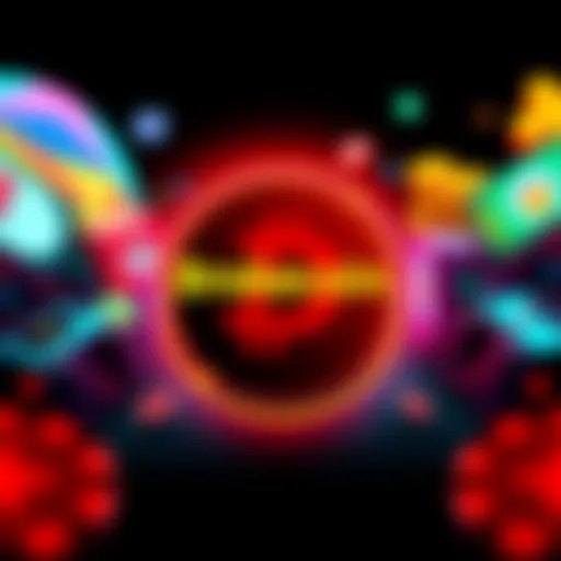 Brokecoin logo surrounded by icons representing e-commerce and a casino app, symbolizing the merger of meme culture with practical applications