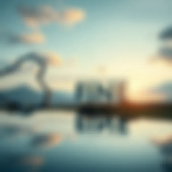 A Broken Mirror Reflecting a Calm Landscape A serene landscape with a broken mirror reflecting the phrase 'Everything is Fine' in bold letters, symbolizing the contrast between perceived tranquility and underlying issues.