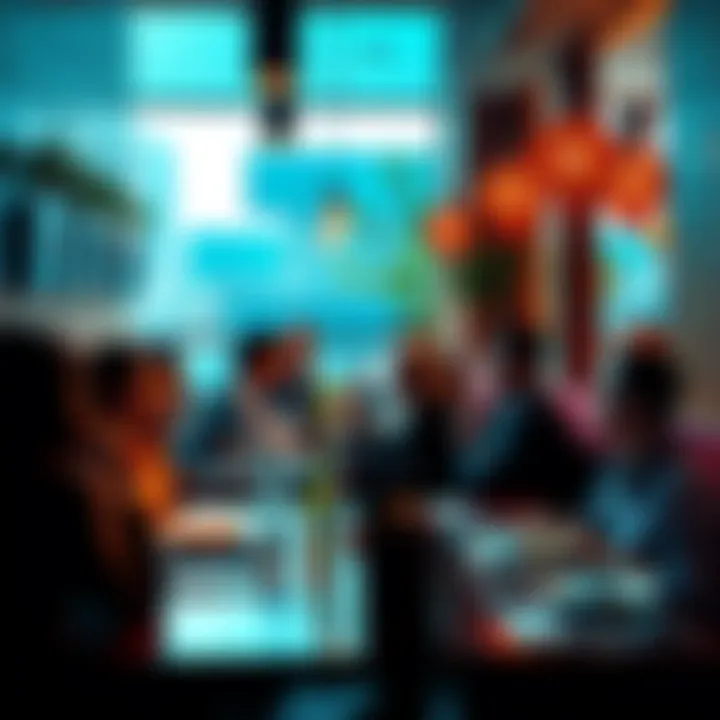 Patrons at a brunch table engaged in conversation about XRP as a potential global currency