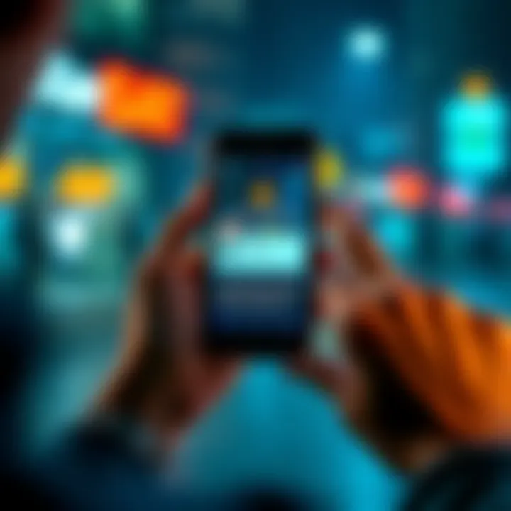 Person holding a smartphone showing the BTC burn address transaction A person looking at their smartphone displaying a transaction at the BTC burn address with a message in German about burning BTC