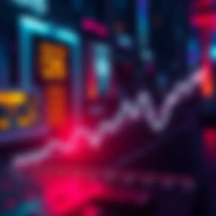 Graph showing a drop in BTC earn rates to 6%, with stable rates for other cryptocurrencies like NEXO, XRP, and AVAX.