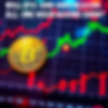 A chart showing Bitcoin and Ethereum prices with upward trends and graphs, symbolizing hopes for hitting all-time highs again.