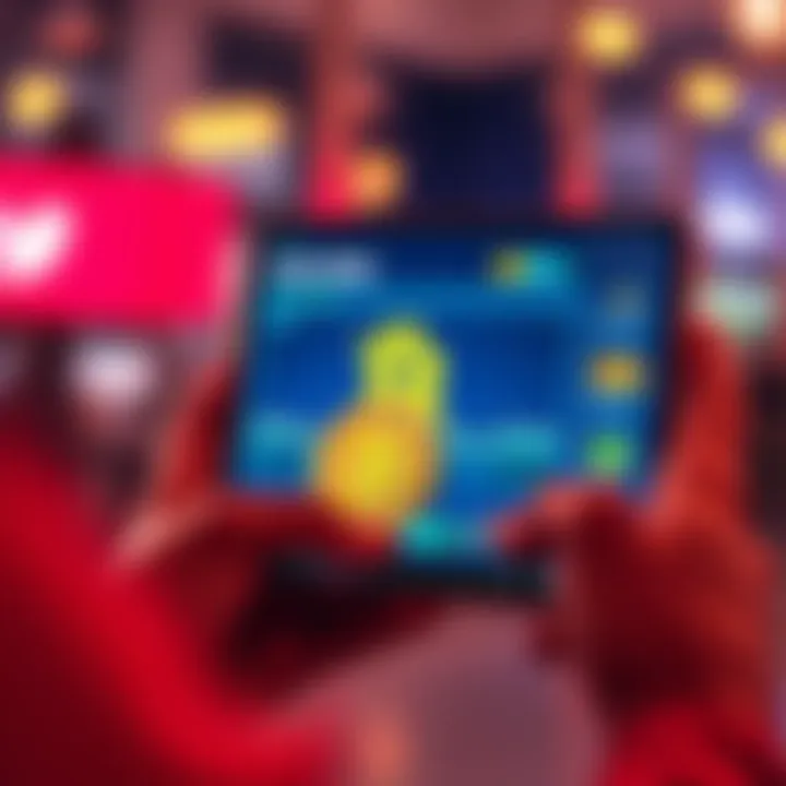 A person using a digital device to transfer Bitcoin into a Cake wallet interface on the screen