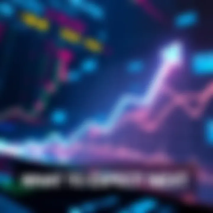 An upward trend graph symbolizing market growth