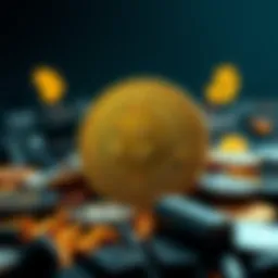 Visual representation of Buttcoin as a unique digital currency, featuring a stylized coin with a humorous design and cryptocurrency symbols around it.