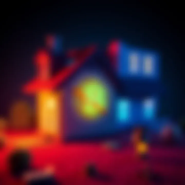 A digital graphic showing a house with a cryptocurrency symbol, representing Buttcoin and its potential impact on home ownership.