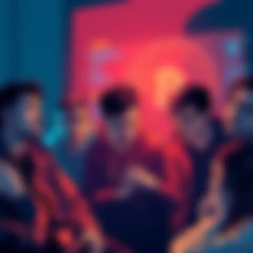 Group of people expressing regret and self-blame on a crypto forum, showing emotions of frustration and despair after losses