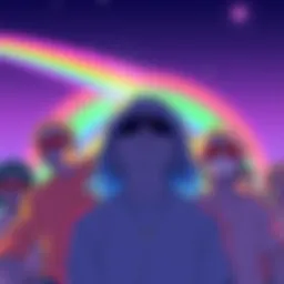 The Butters' Rainbow of Cope An illustration of The Butters showing their Rainbow of Cope with vibrant colors, lacking new shades, evoking mixed reactions from fans.