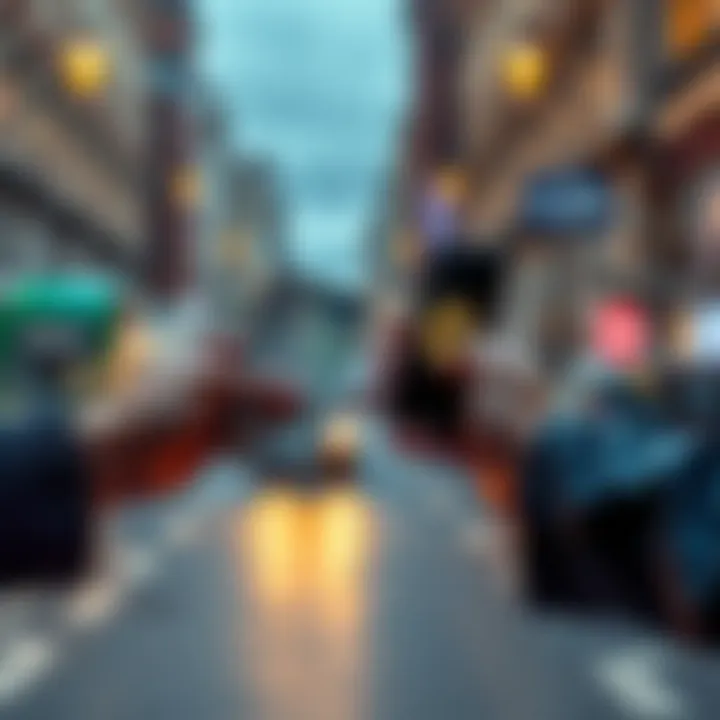 A person handing cash to another while holding a smartphone showing Bitcoin, symbolizing a cash transaction in London.