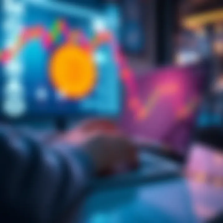 A person using a laptop to buy Monero with Bitcoin or USDC on a digital exchange platform
