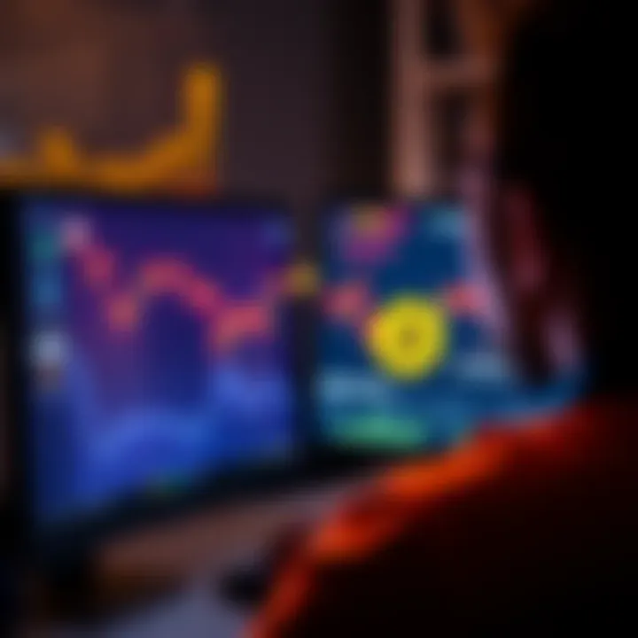 A beginner looking at a computer screen with a Bitcoin exchange website open, showing how to buy Bitcoin easily.