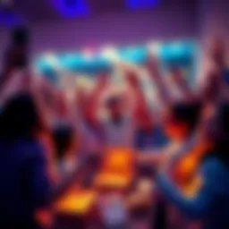 Bybit Passport Event Rewards People celebrating after posting their journey in Bybit's Passport event, surrounded by rewards and excitement.