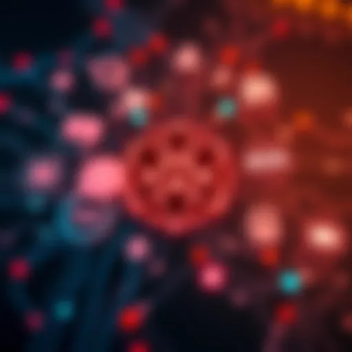 A graphic showing the Cardano logo with icons of chat and information, symbolizing rumors and insights about Cardano.