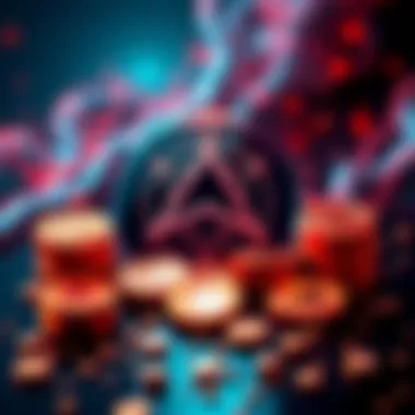 Illustration showing the Cardano logo with coins symbolizing the 350 million ADA investment and projects